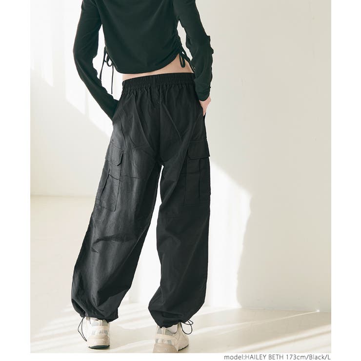 新品未使用⭐︎ayakawasaki パラシュートパンツ チャコールグレー 楽天