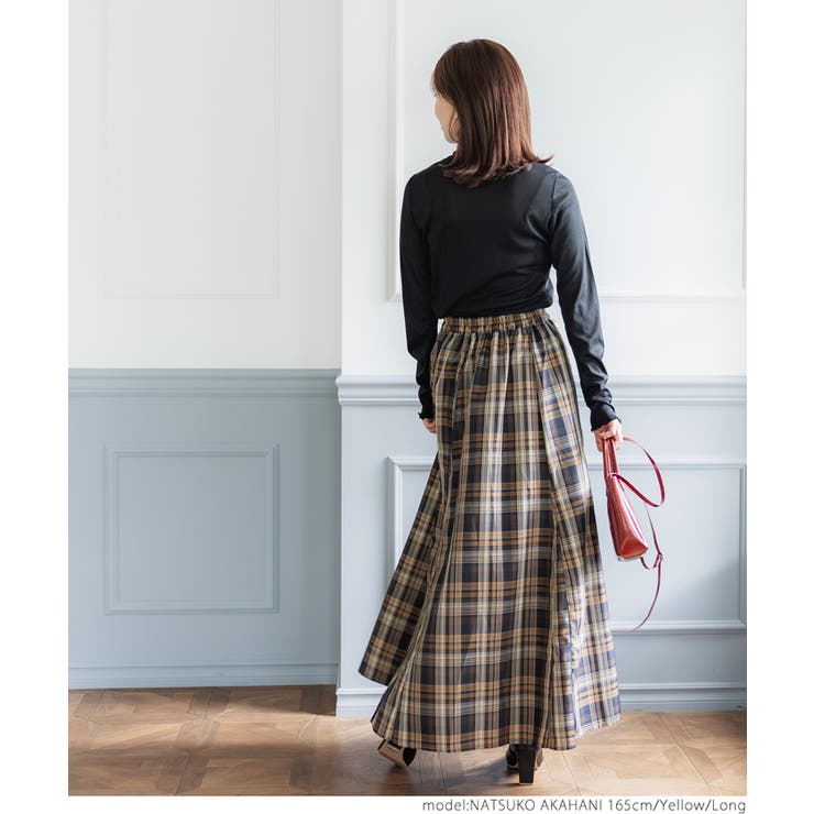 チェック柄マチスカート | coca | 詳細画像13 