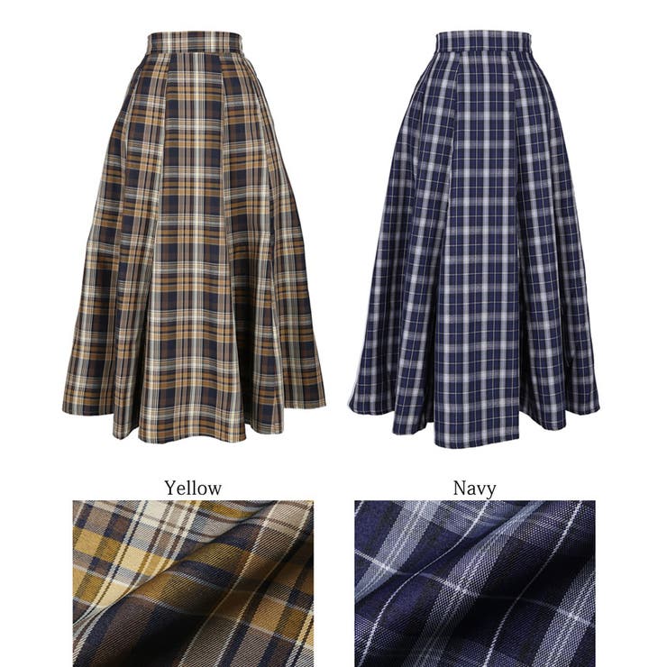 チェック柄マチスカート | coca | 詳細画像14 