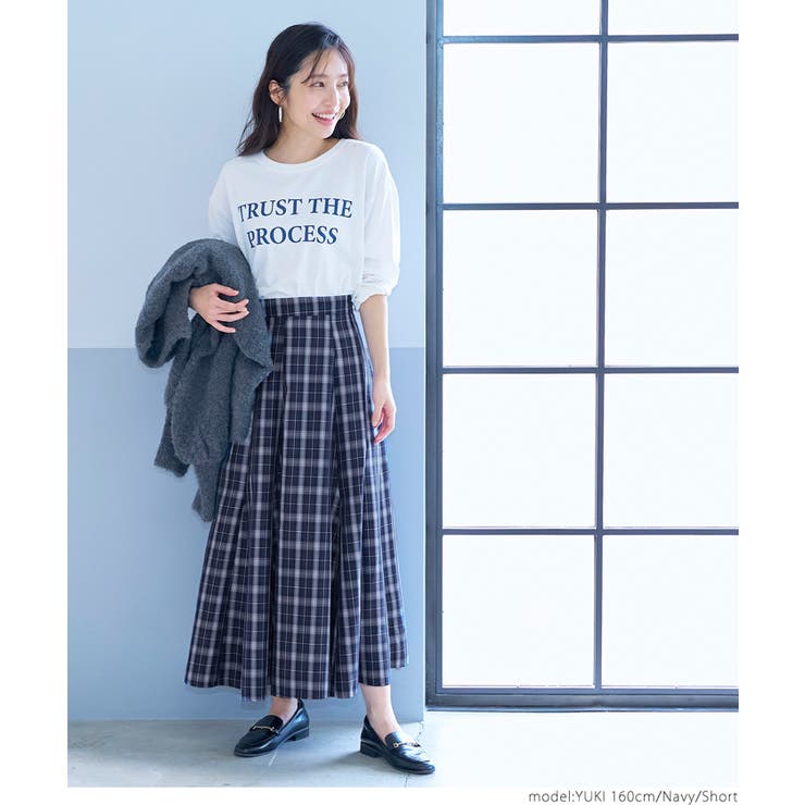 チェック柄マチスカート | coca | 詳細画像4 