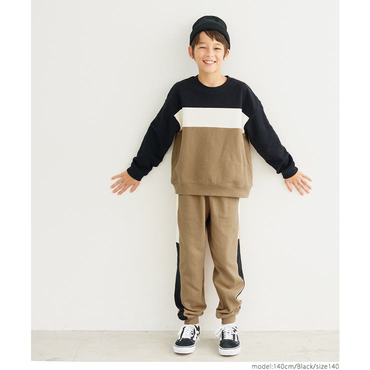 キッズ 裏毛配色プルオーバー | coca | 詳細画像7 