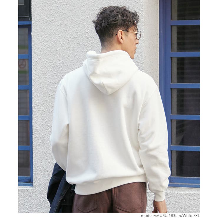 裏起毛ロゴ刺繍パーカー | coca | 詳細画像4 