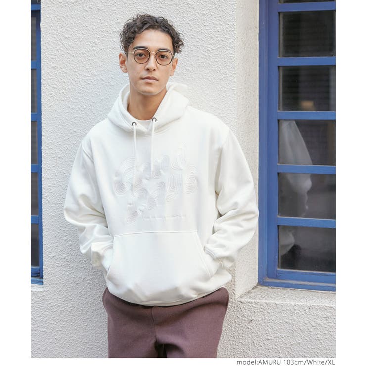 裏起毛ロゴ刺繍パーカー | coca | 詳細画像6 