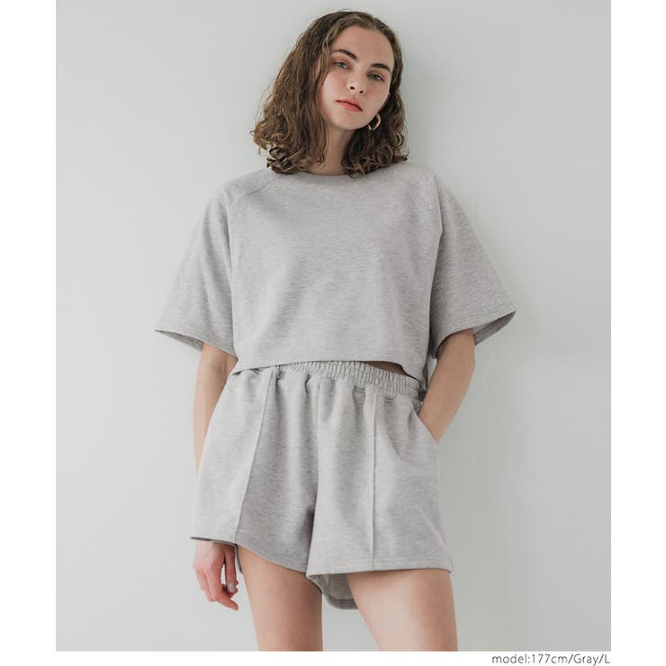 ベルシー Belle Cie ハイウエスト ショートパンツ レディース