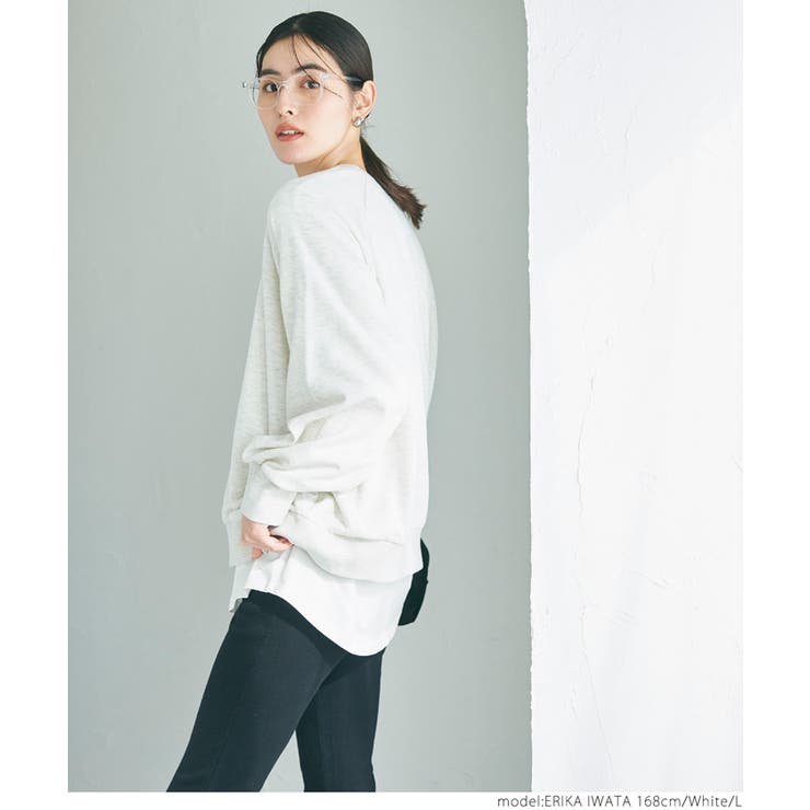 ＼再入荷／コットンレイヤードTシャツ レディース | coca | 詳細画像9 