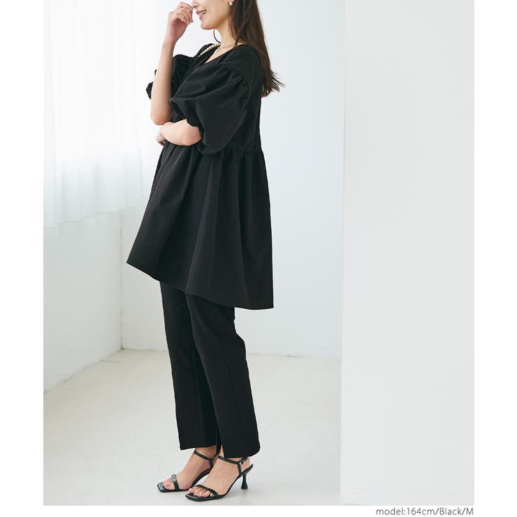 再入荷／パリフワVネックブラウス[品番：PA000015596]｜coca