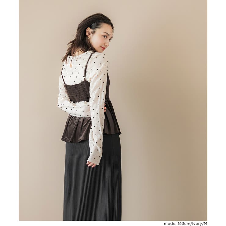 大人気アイテム再入荷！シースルードットトップス | coca | 詳細画像12 