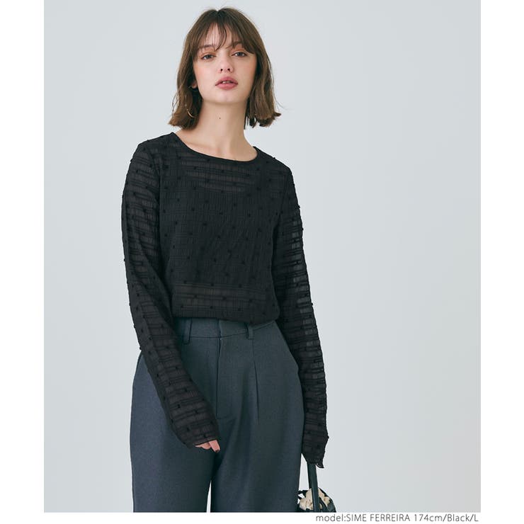 シースルードットトップス[品番：PA000015597]｜coca（コカ）のレディースファッション通販｜SHOPLIST（ショップリスト）