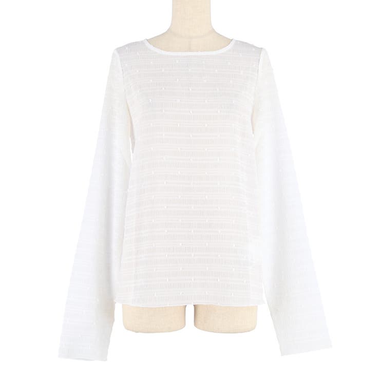 [White] | 〈26ss新色登場／WEB限定カラー〉シースルードットトップス | coca