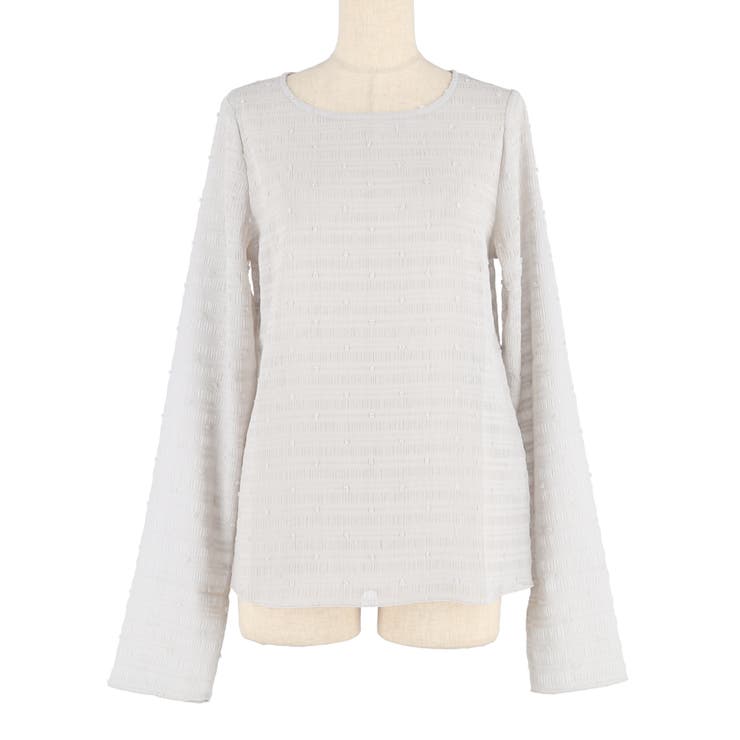 [Lt.gray] | 〈26ss新色登場／WEB限定カラー〉シースルードットトップス | coca