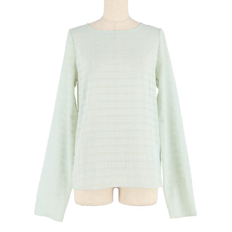 [Lt.Green] | 〈26ss新色登場／WEB限定カラー〉シースルードットトップス | coca