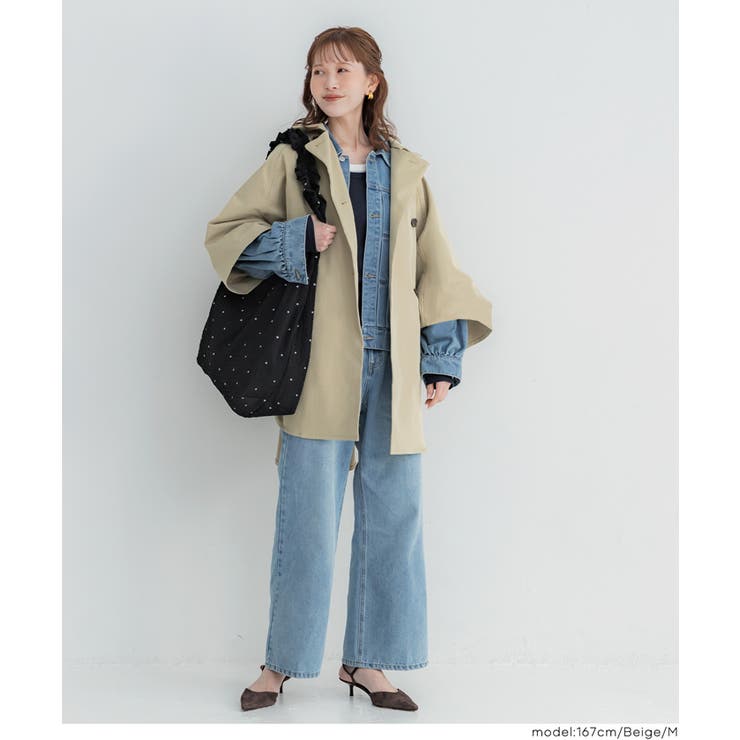 トレンチポンチョコート | coca | 詳細画像11 