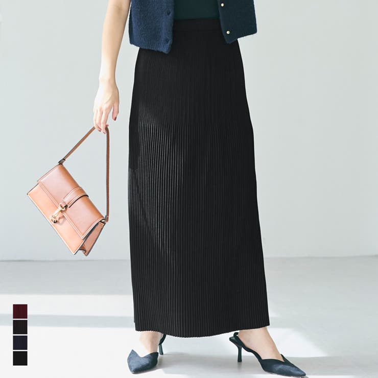 COHINA コヒナ ウォッシャブルウールリブIラインスカート regular ウォッシャブルウールリブIラインスカート-short & regular | 小柄・低