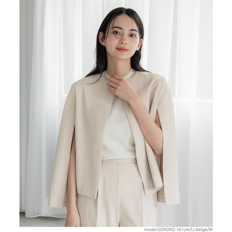 セットアップ マント風 ジャケット パンツ 3color 韓国 c375 セール☆5990円→2990円 セットアップ レディース スーツセット
