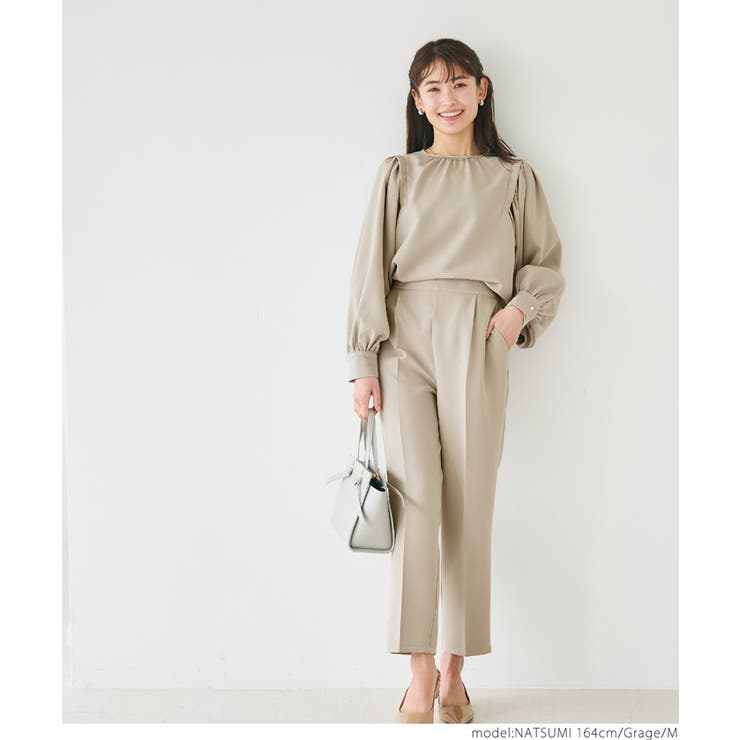 セットアップ対応ショルダータックブラウス | coca | 詳細画像4 