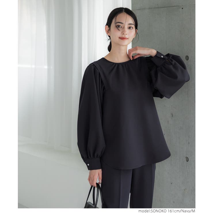 セットアップ対応ショルダータックブラウス | coca | 詳細画像10 