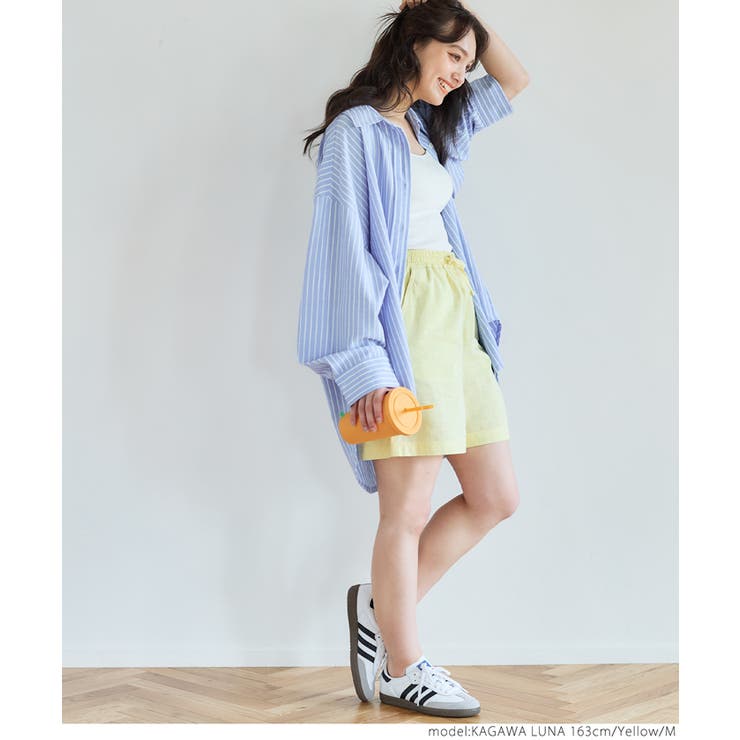 リネン風ショートパンツ[品番：PA000015839]｜coca（コカ）の