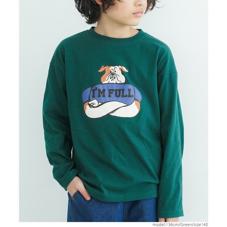 ［Green］ | キッズ アソートプリント長袖Tシャツ | coca