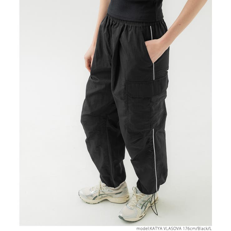 サイドラインパラシュートパンツ[品番：PA000015723]｜coca