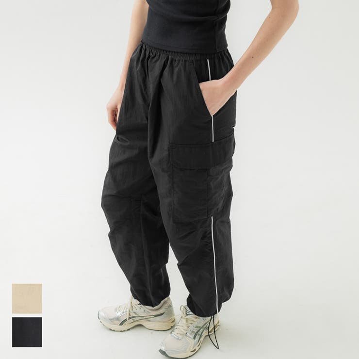 サイドラインパラシュートパンツ[品番：PA000015723]｜coca