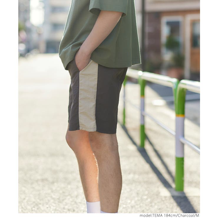 ワッシャーナイロンラインショートパンツ[品番：PA000015730