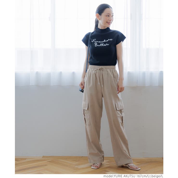 リネン風カーゴパンツ | coca | 詳細画像17 