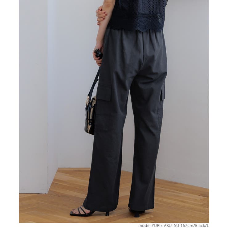 リネン風カーゴパンツ[品番：PA000016056]｜coca（コカ）の