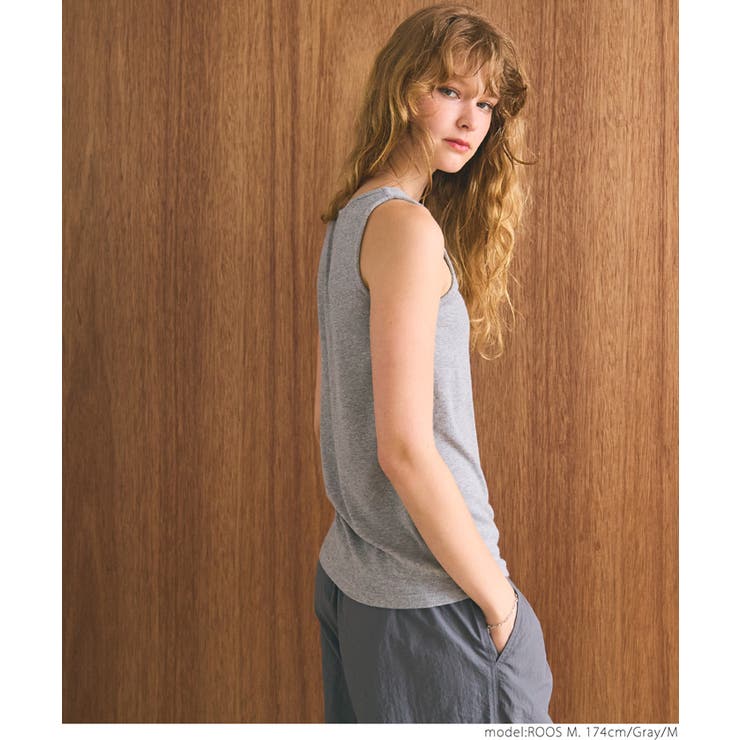 とろみリブボートネックノースリーブ | coca | 詳細画像11 