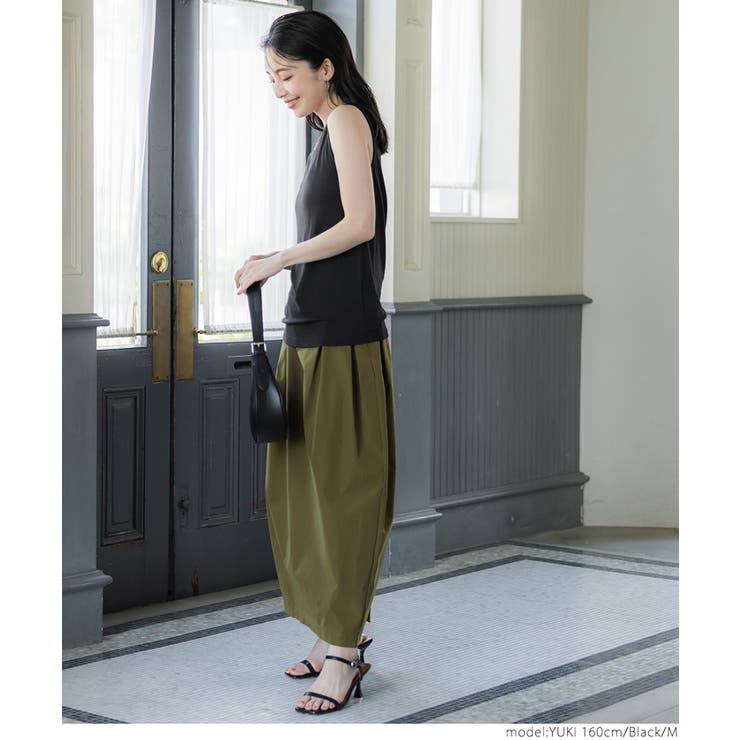 とろみリブボートネックノースリーブ | coca | 詳細画像14 