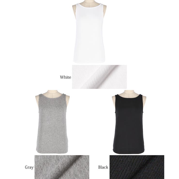 とろみリブボートネックノースリーブ | coca | 詳細画像18 