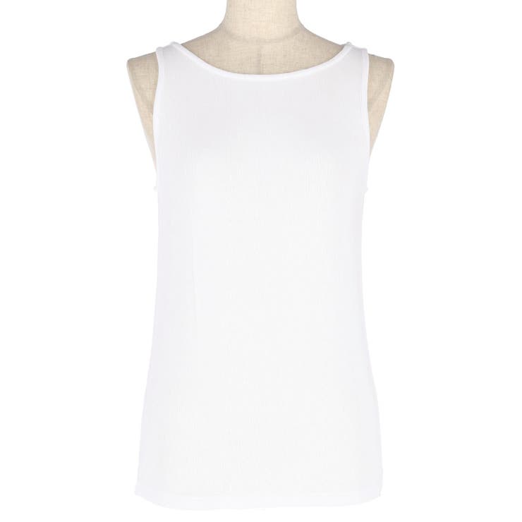 とろみリブボートネックノースリーブ | coca | 詳細画像2 