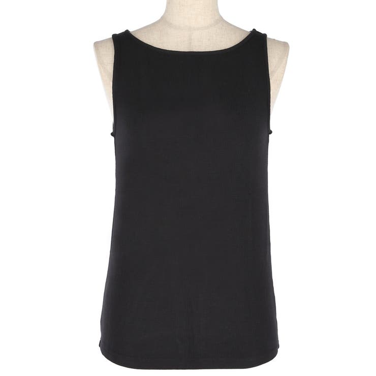 とろみリブボートネックノースリーブ | coca | 詳細画像4 