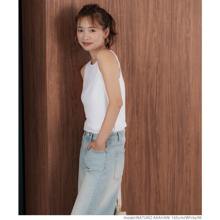 とろみリブボートネックノースリーブ | coca | 詳細画像6 