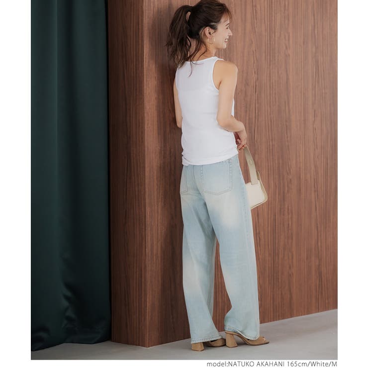 とろみリブボートネックノースリーブ | coca | 詳細画像7 