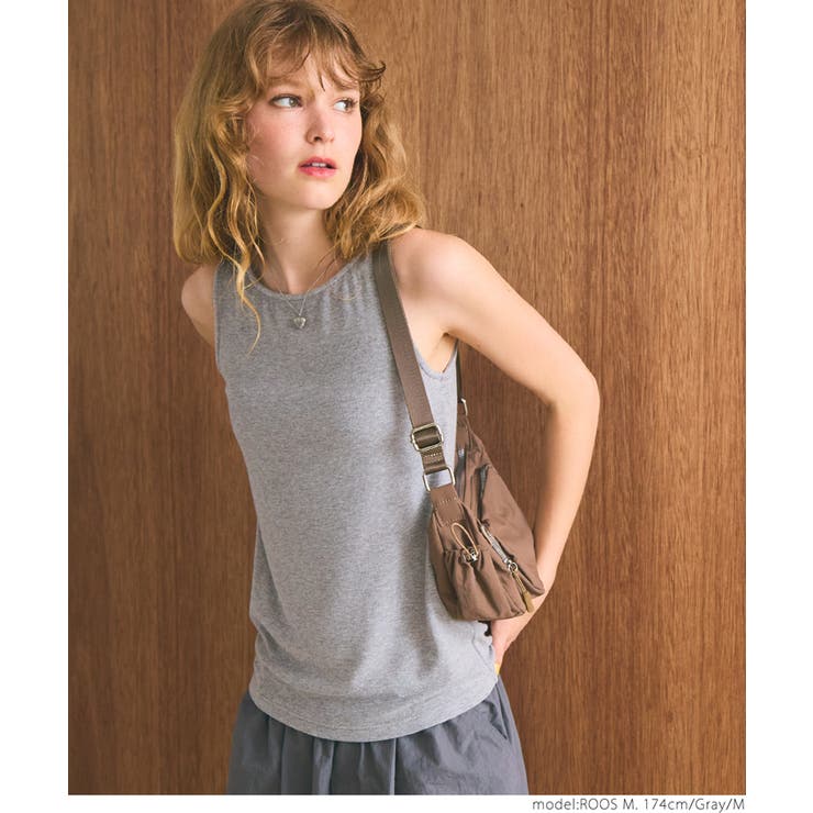 とろみリブボートネックノースリーブ | coca | 詳細画像10 