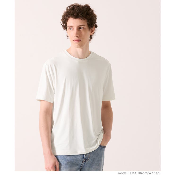 ［White］ | メンズ接触冷感Tシャツ | coca
