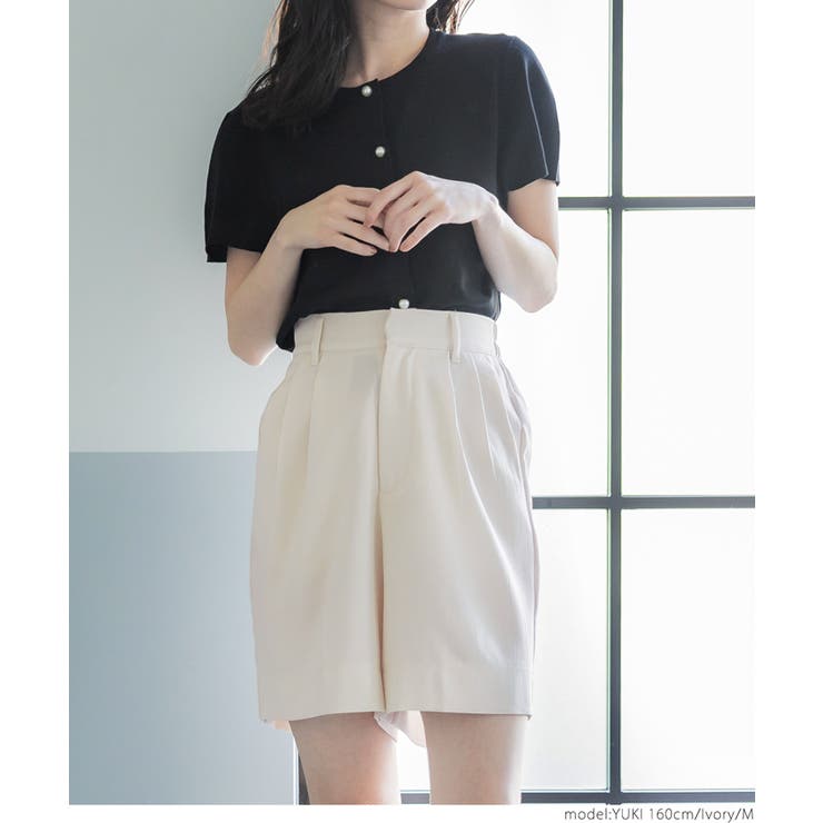 ［Ivory］ | カルゼハーフパンツ | coca