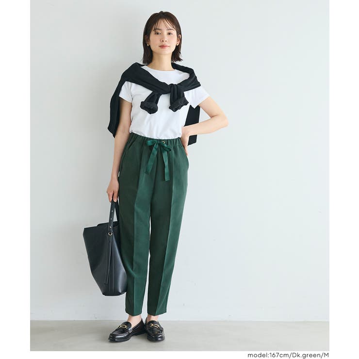＼26ss新色登場／リボン付きテーパードパンツ | coca | 詳細画像8 