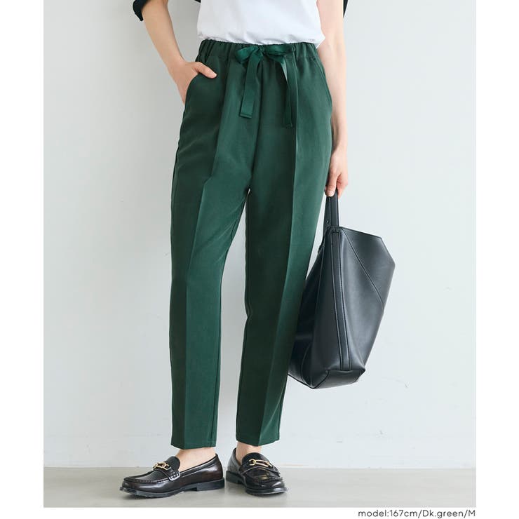 ＼26ss新色登場／リボン付きテーパードパンツ | coca | 詳細画像10 