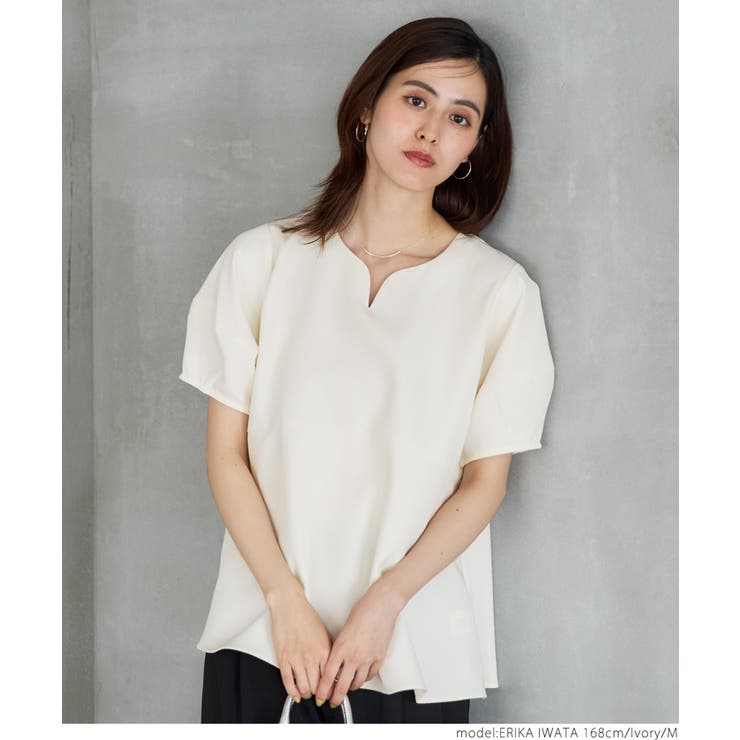 セットアップ対応ランタンスリーブブラウス | coca | 詳細画像12