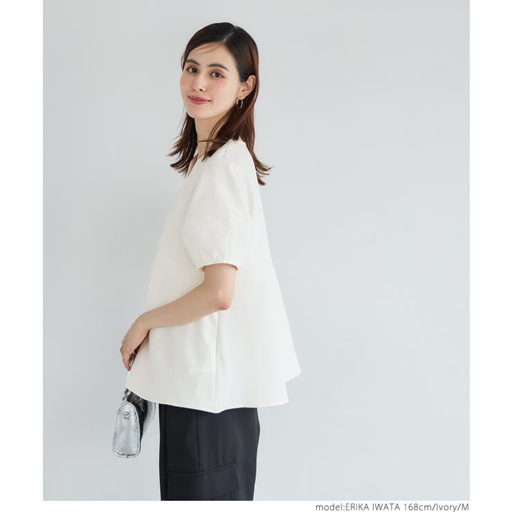 セットアップ対応ランタンスリーブブラウス | coca | 詳細画像13