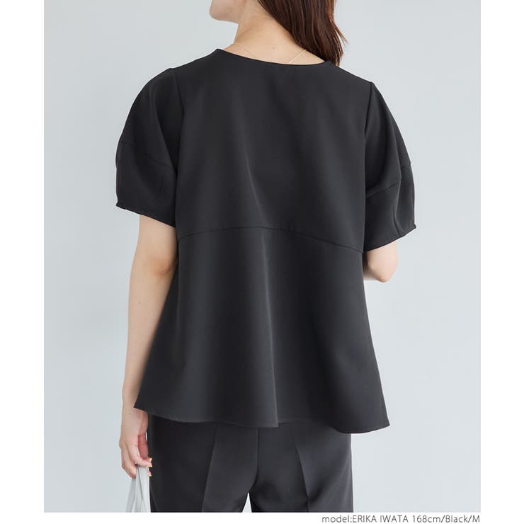 セットアップ対応ランタンスリーブブラウス | coca | 詳細画像7