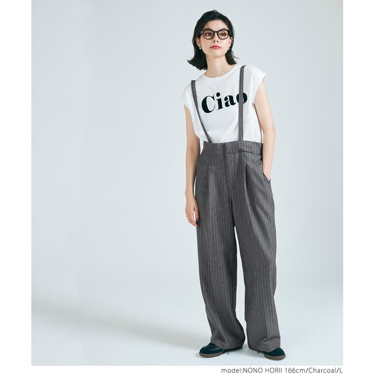 〝 It's ME 〟コットンストライプバルーンサロペット It's ME 〟コットンストライプバルーンサロペット｜nest Robe