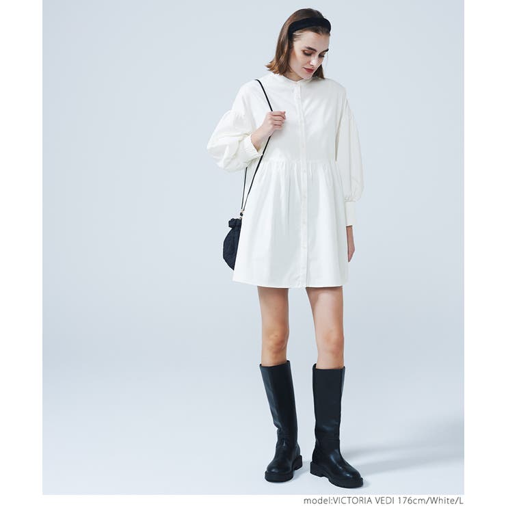 バルーンスリーブギャザーブラウス （WHITE） バルーンスリーブギャザーブラウス[品番：PA000016273]｜coca（コカ
