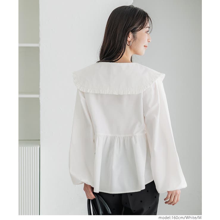 Drawer - 【新品・完売品】RIKO ビッグカラーブラウス Big collar blouse | RIKO