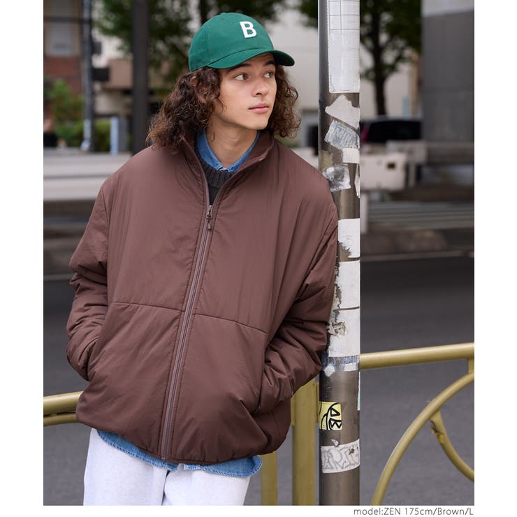 ジャケット・アウター coco.L 中綿ライニングブロックフリースジャケット メンズ[品番：PA000016482