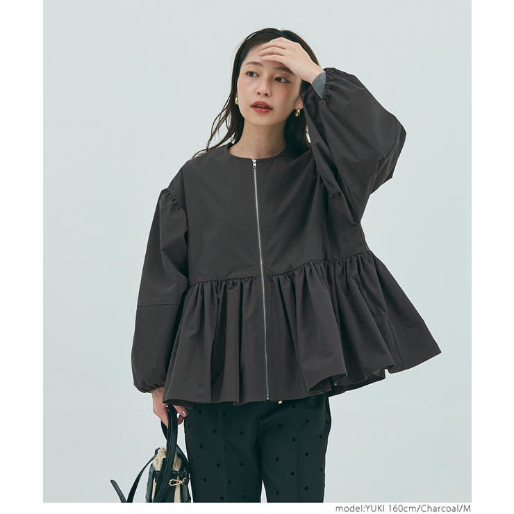 再入荷／バルーンスリーブギャザージャケット レディース[品番