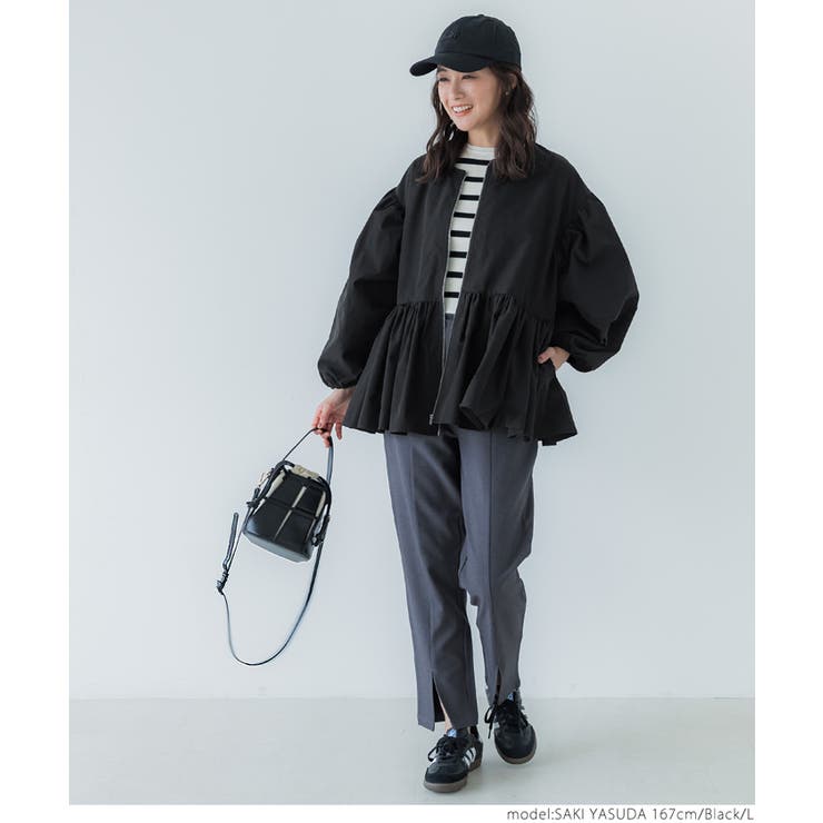 再入荷／バルーンスリーブギャザージャケット レディース[品番