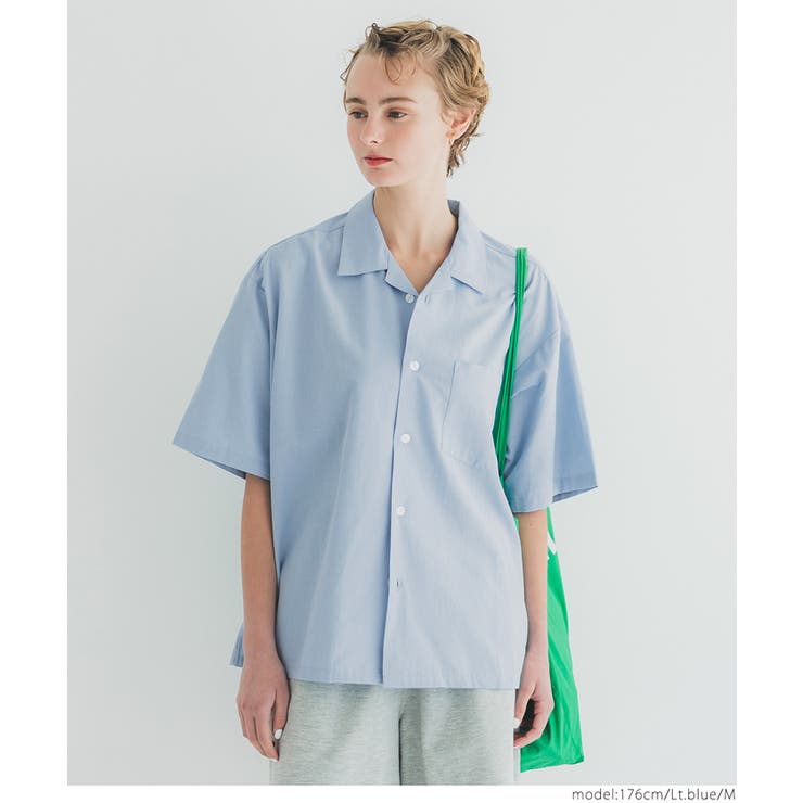 リネンブレンド開襟半袖シャツ メンズ レディース | coca | 詳細画像11 