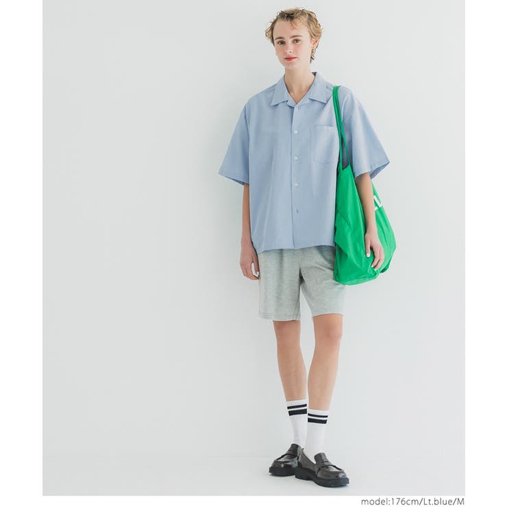 リネンブレンド開襟半袖シャツ メンズ レディース | coca | 詳細画像13 